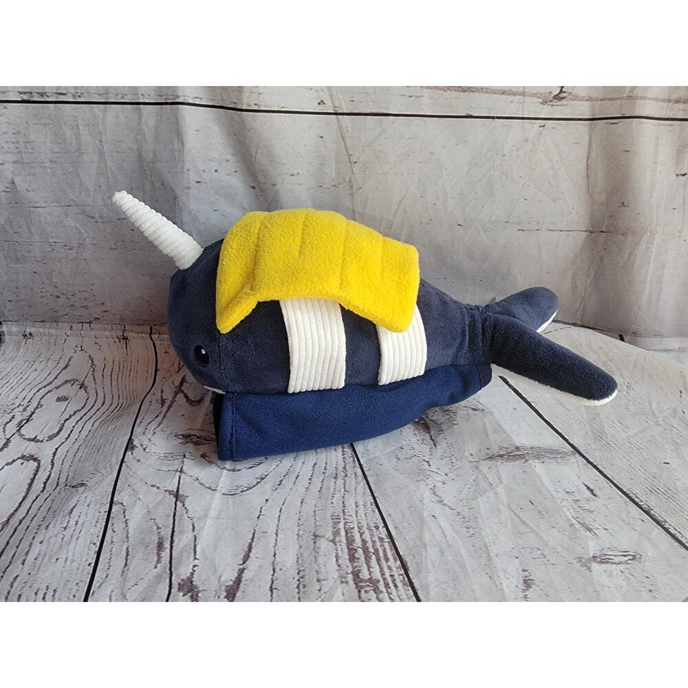 Sensory 4 U narwhal plush buckles snaps straps hooks zipper learning toy